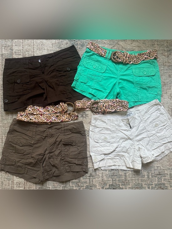 American Rag Pants - American Rag LOT sz 3 cargo Utility Shorts - Green, khaki, Brown, Dark Brown